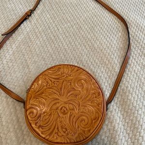 Patricia nash scafati crossbody genuine tooled leather bag